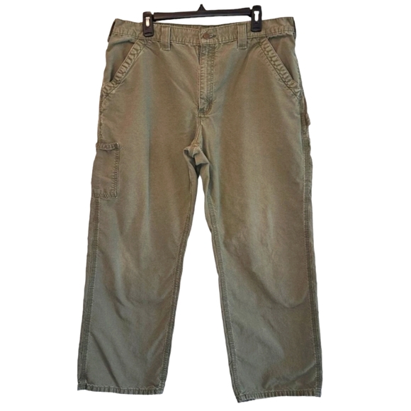 Carhartt Other - Carhartt Olive Green Cargo Pants Size 38x30